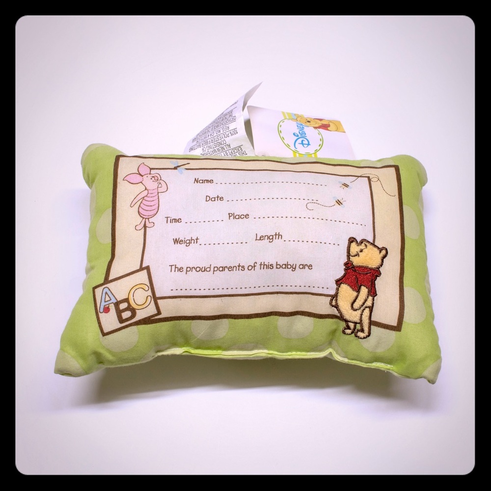 Winnie-The-Pooh New Baby Keepsake Pillow